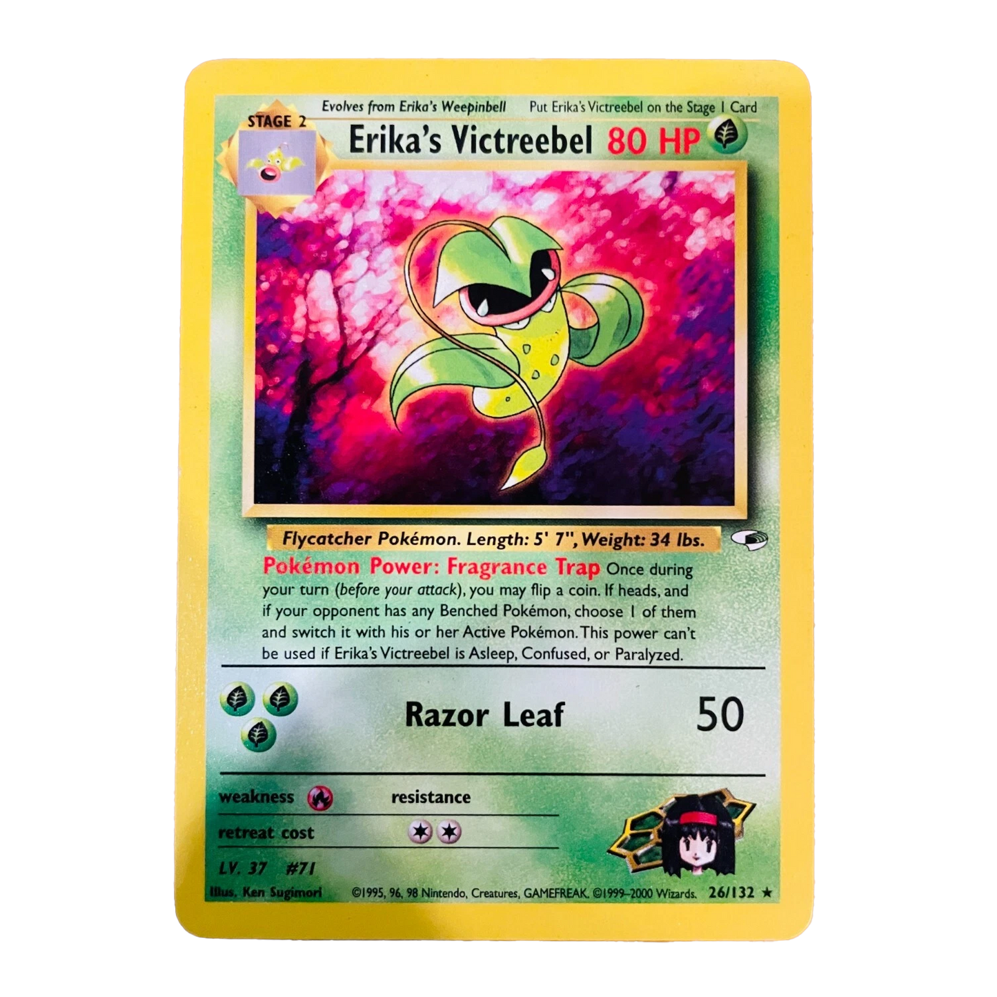 Pokémon TCG: Erika's Victreebel 26/132 (Gym Heroes Rare)