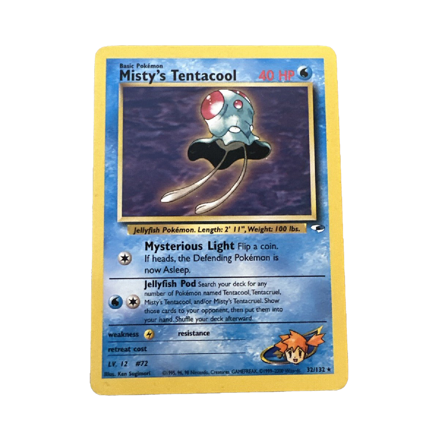 Pokémon TCG: Misty's Tentacool 32/132 (Gym Heroes Rare)