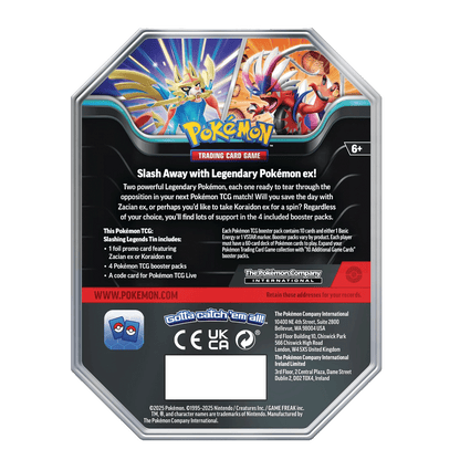 Pokémon TCG: Slashing Legends Tin (Koraidon ex)