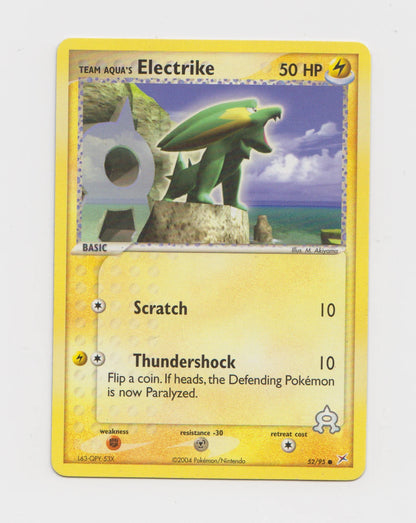 Pokémon TCG: Electrike Team Magma Vs Team Aqua 52/95