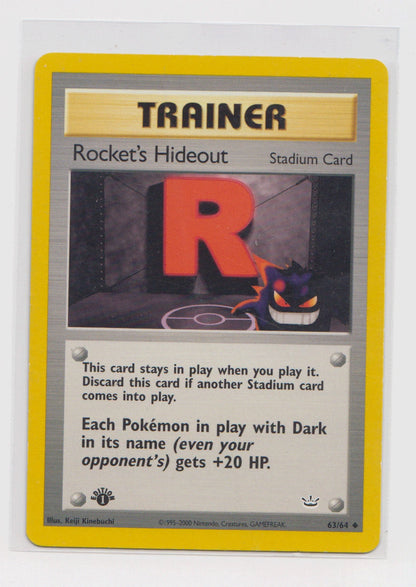 Pokémon TCG: Rocket's Hideout 63/64 (Neo Revelation) (1st Edition)